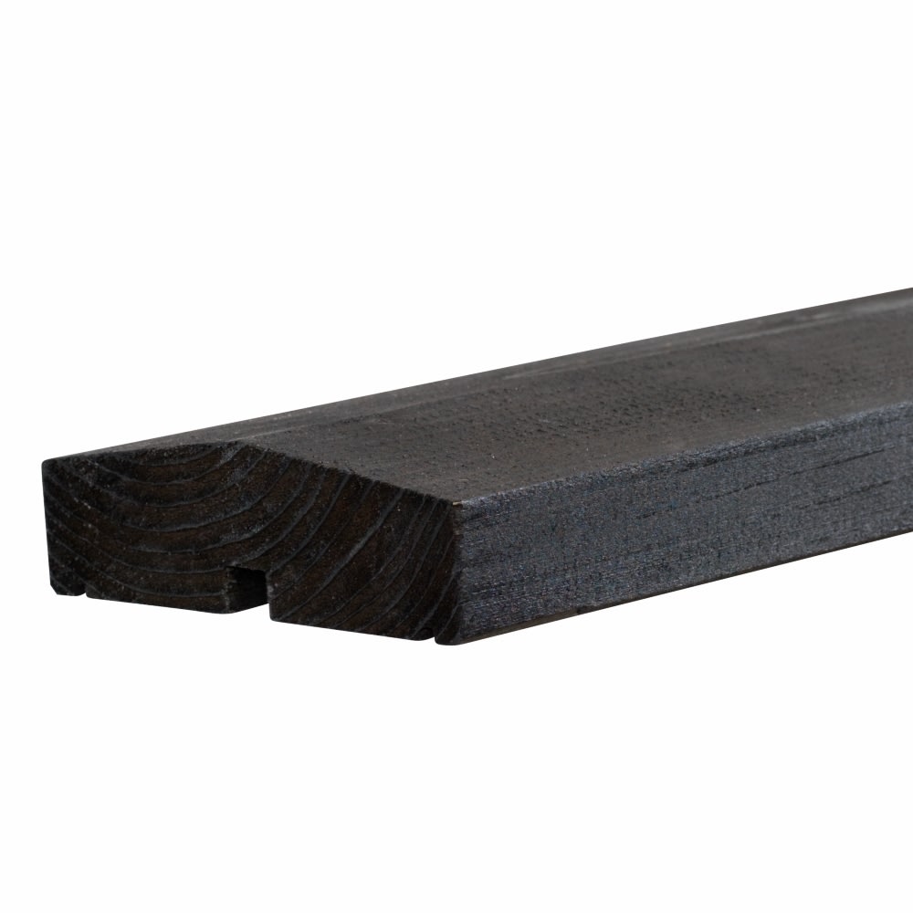 Plus Plank Profilhegn, glas 44,6, sort, 174x163cm