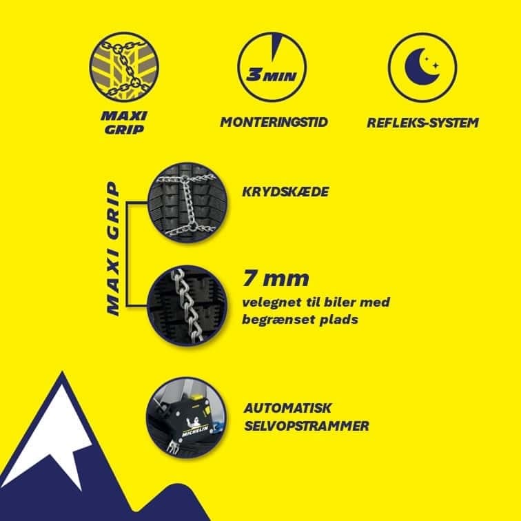 Michelin Snekæder - EXTREME GRIP SLIM 7MM 140