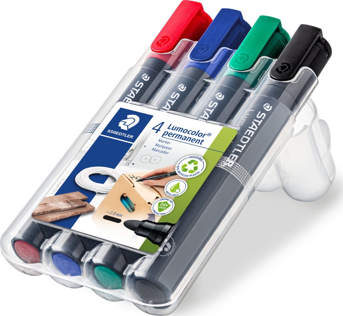 Staedtler 352 Permanent Marker | 4 farver