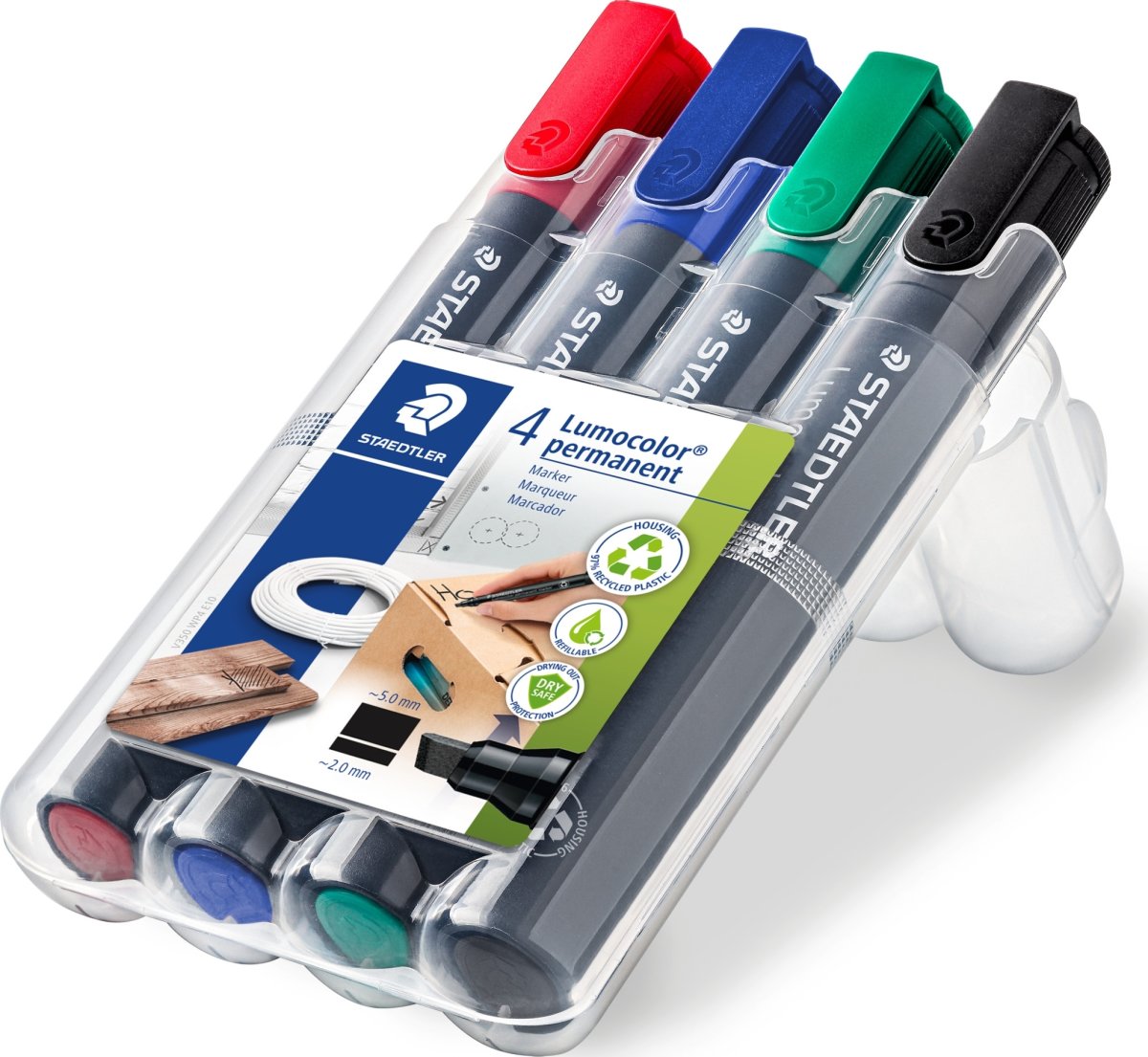 Staedtler 350 Permanent Marker | 4 farver