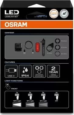 Osram LEDsBIKE Kompakt 50 SET