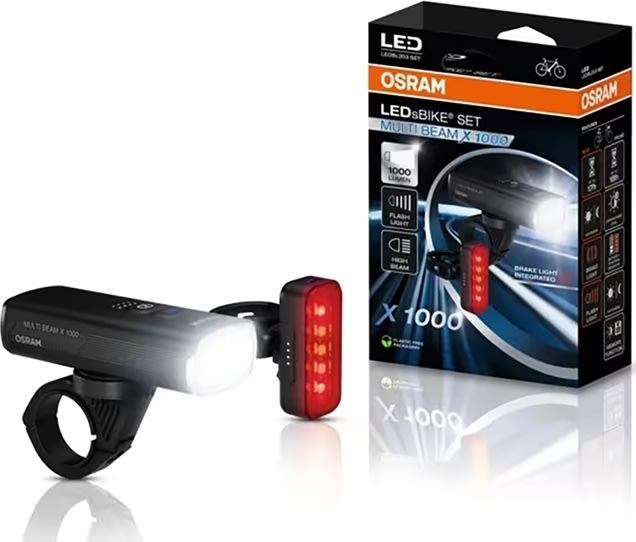 Osram LEDsBike X 1000 Spot, sæt - Multi Beam