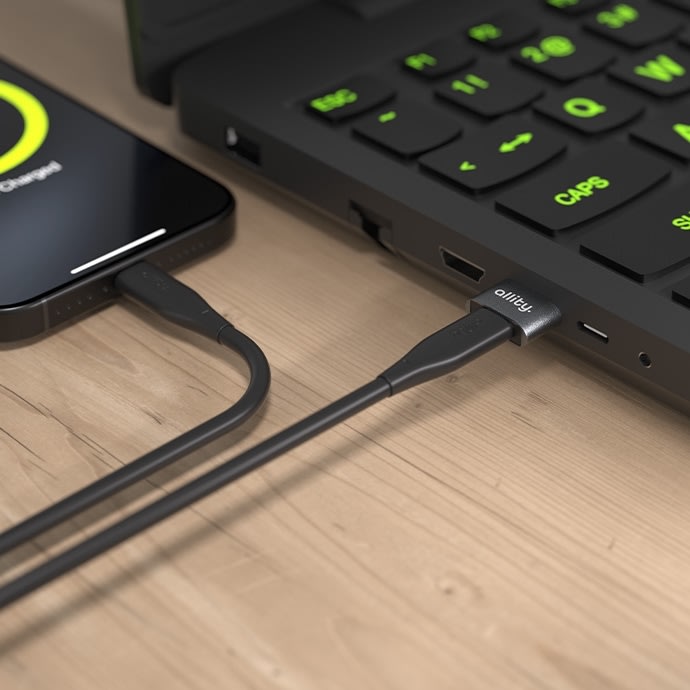 Allity ABA-101 OTG USB-C til USB-A adapter, grå