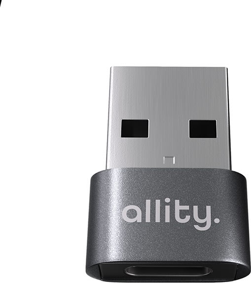 Allity ABA-101 OTG USB-C til USB-A adapter, grå