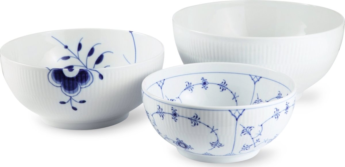 Royal Copenhagen Gifts w. History Skålsæt L, 3 stk