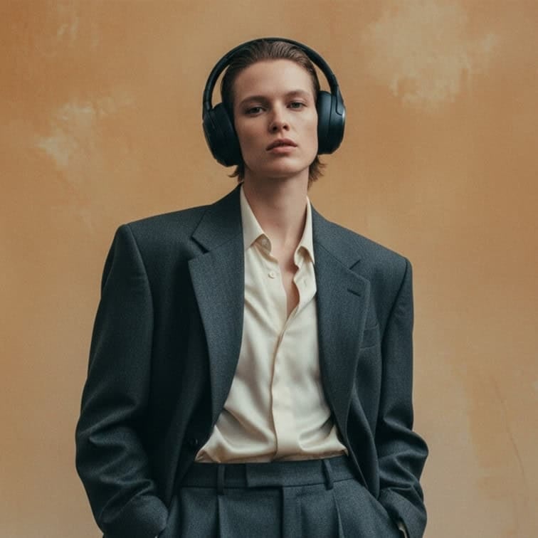 Soundliving Solar Over-Ear Hovedtelefoner - Sort