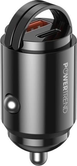 Powertrend Biladapter Dual - USB-A + USB-C