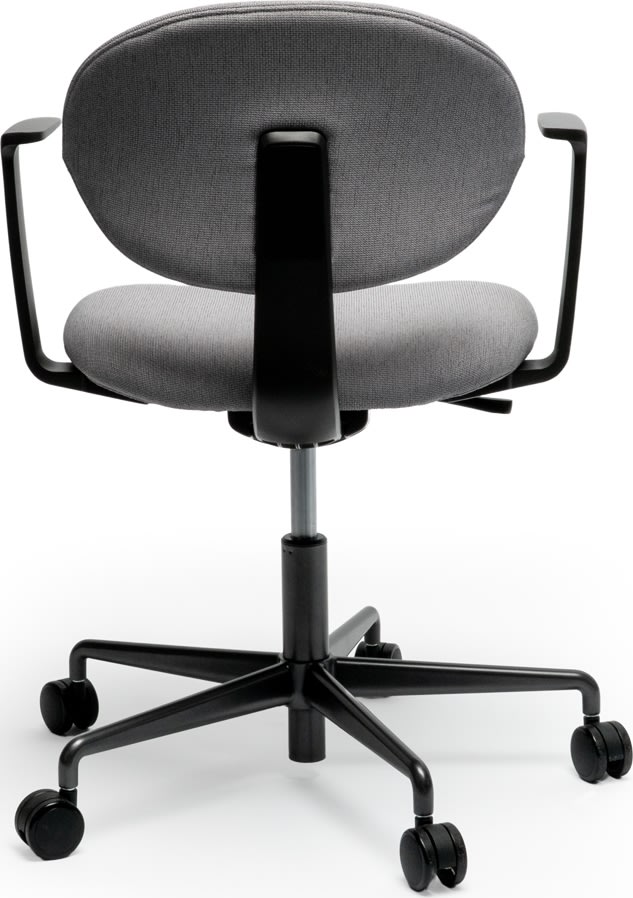 Roma konferencestol m/armlæn og tilt, grå