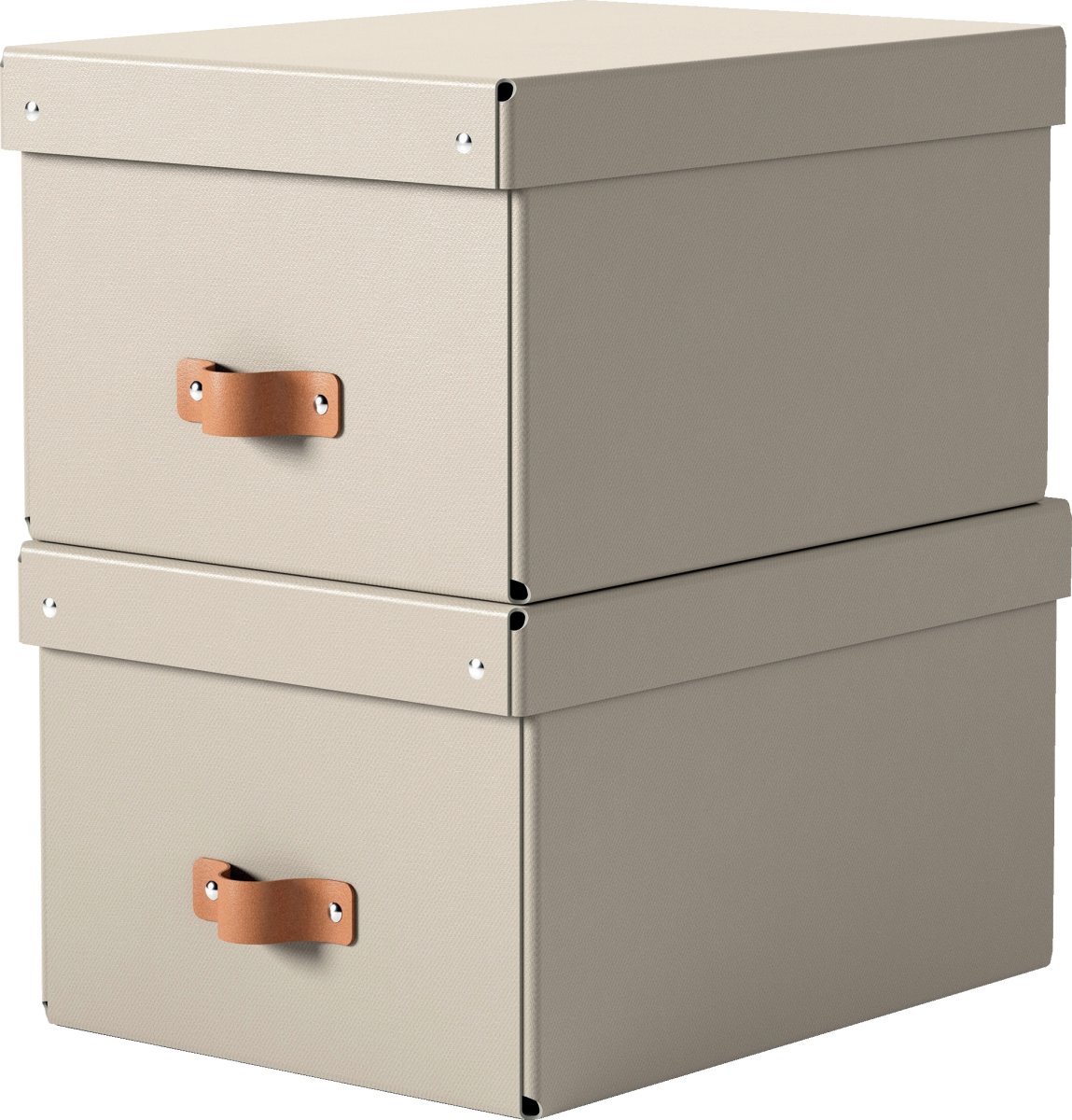 Leitz Puro Boks m. låg | M  | Beige | 2 stk.