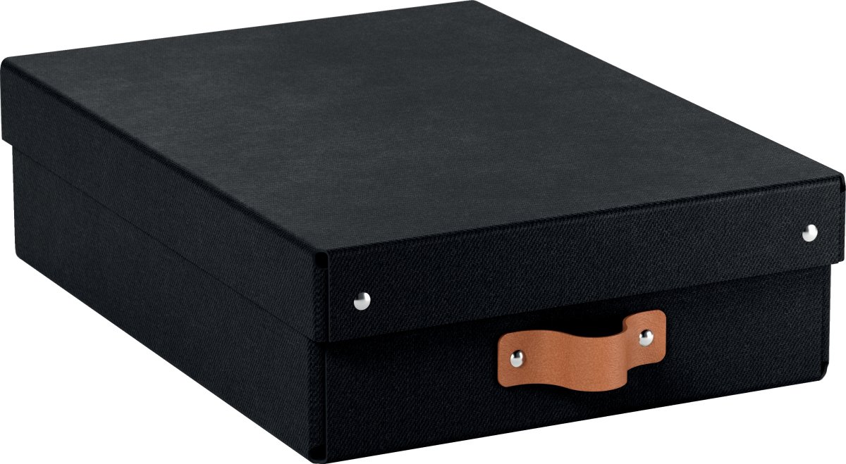 Leitz Puro Boks m. låg | M lav | Sort | 2 stk.