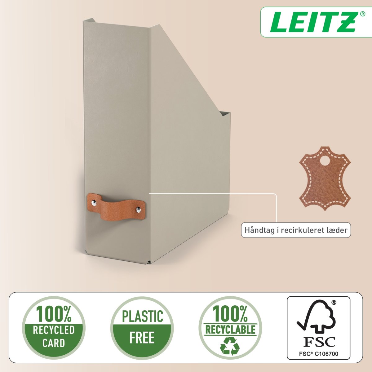 Leitz Puro Tidsskriftsamler | Beige | 2 stk.