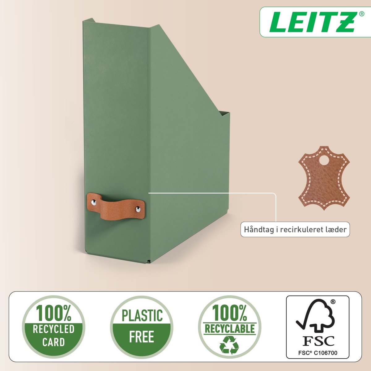 Leitz Puro Tidsskriftsamler | Grøn | 2 stk.