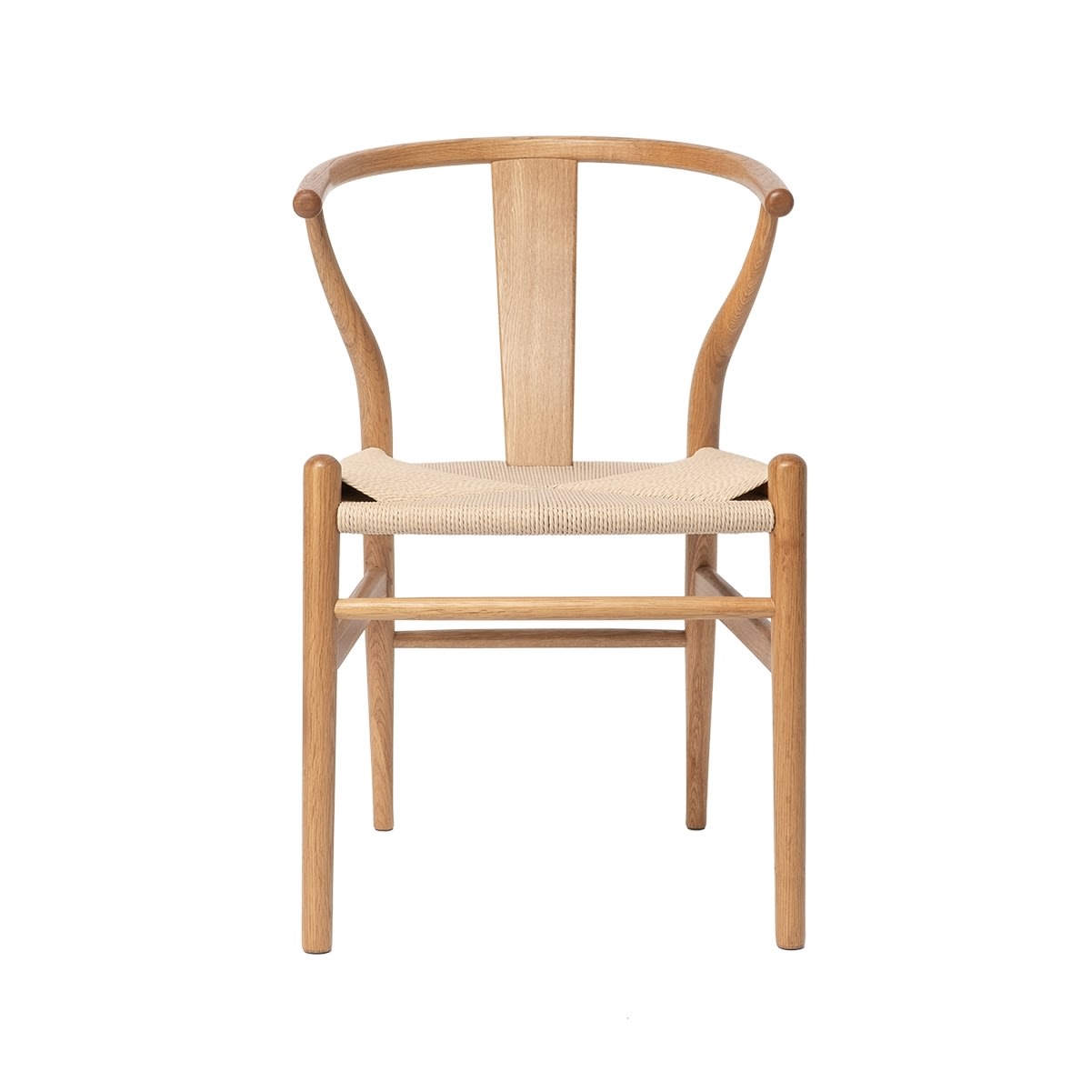 NordicLine kantinestol, eg/flettet sæde