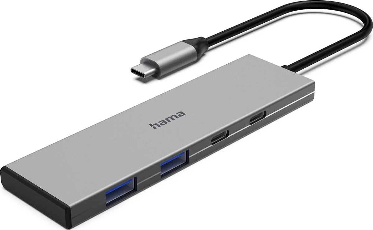 Hama USB-C Hub, USB 3.2 Gen2, 2 x USB-C, 2 x USB-A