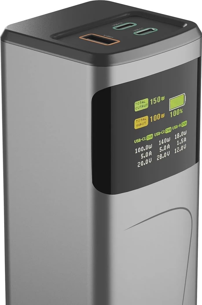 Hama 150W Powerbank, 24000mah, 2 x USB-C, 1x USB-A