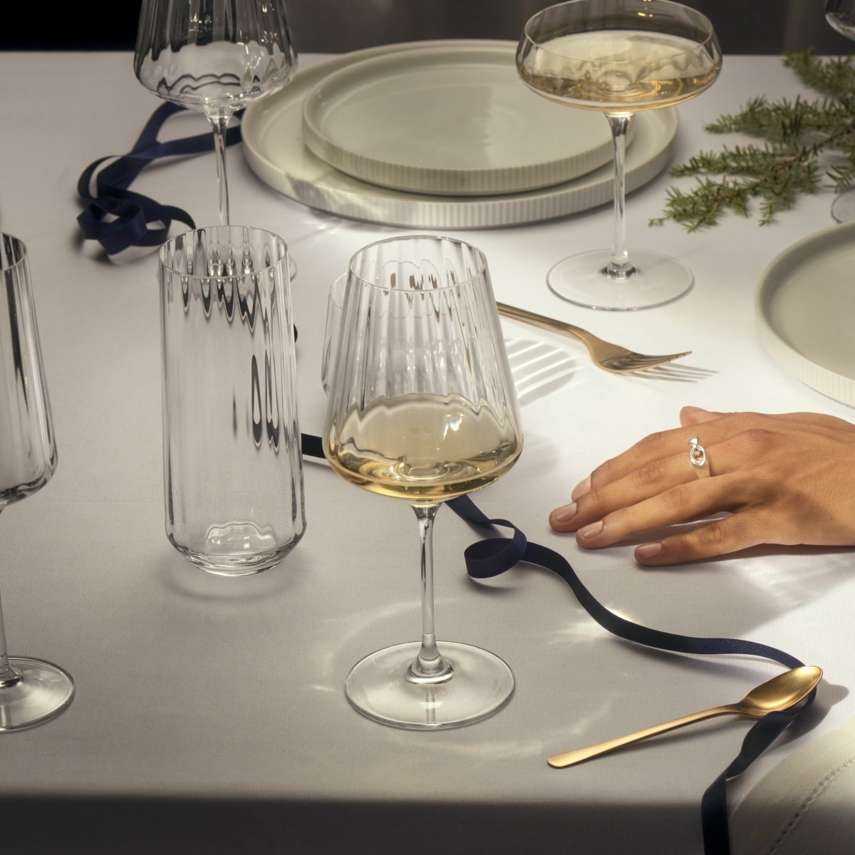 Georg Jensen Bernadotte Hvidvinsglas, 43 cl, 6 stk