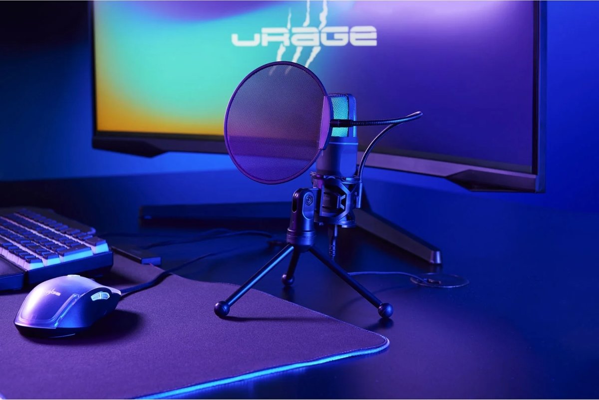 Urage stream 410 HD mikrofon, sort