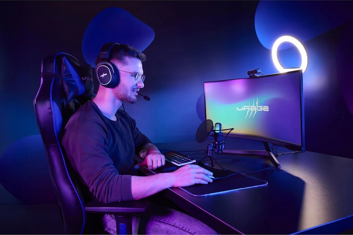 Urage stream 410 HD mikrofon, sort