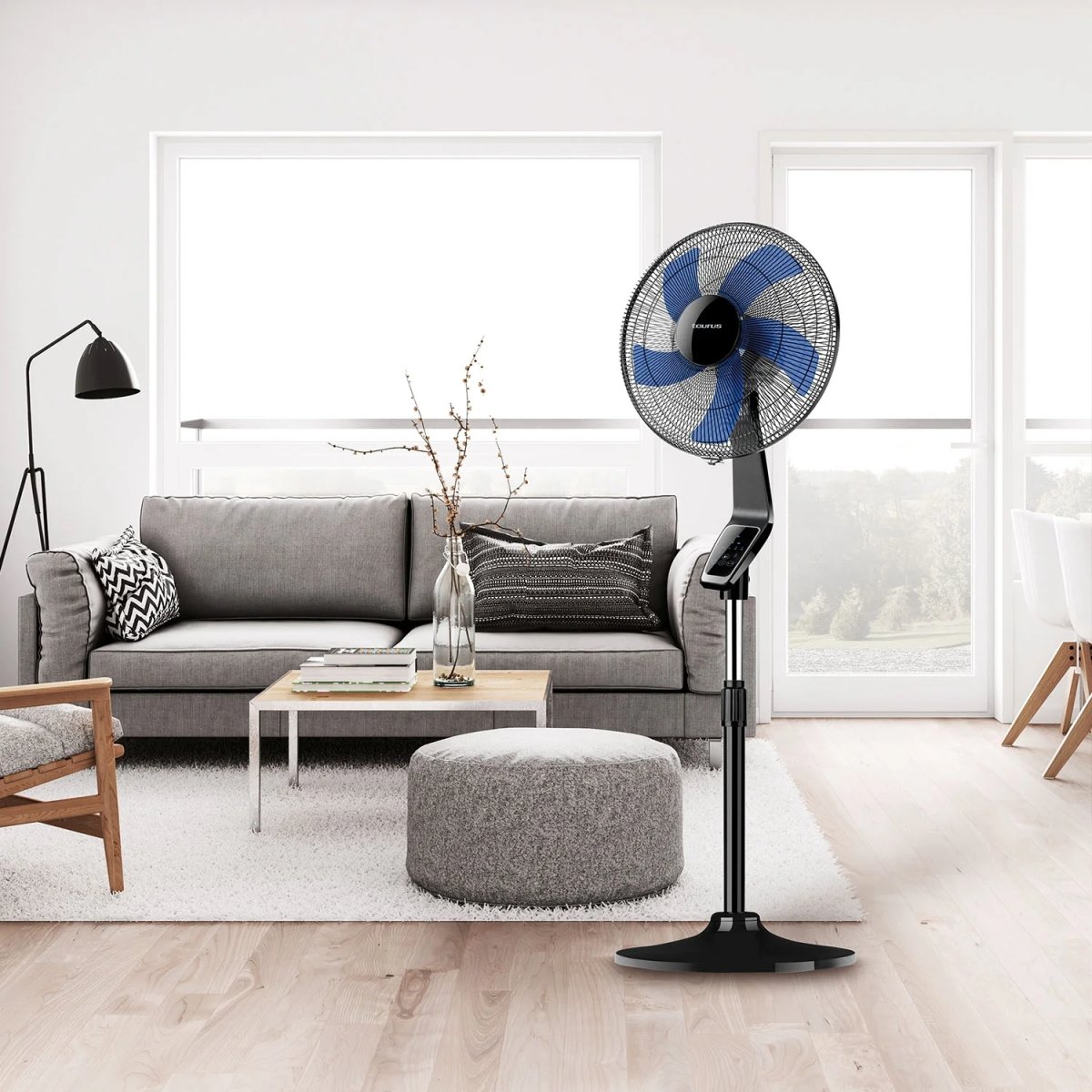 Taurus Boreal 40 cm gulvventilator, sort
