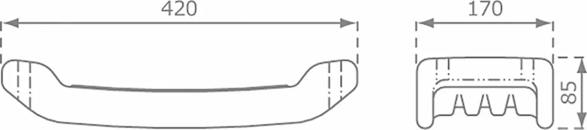 Plus Outdoor fitness 3 inkl. Beslag, sort