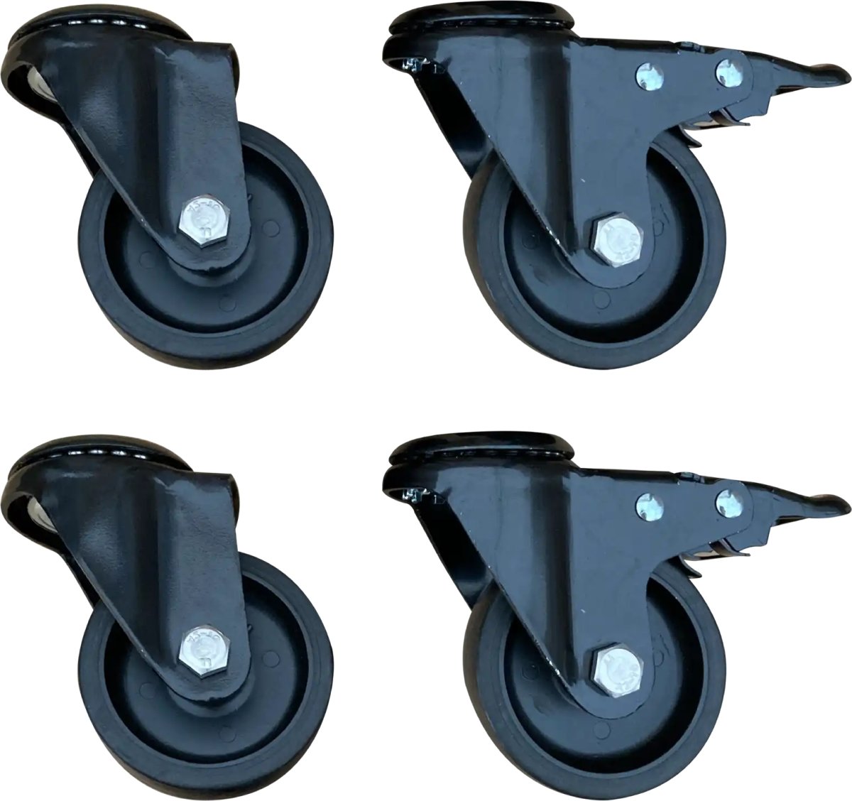 Plus Cubic Blomsterkasse m/hjul 120x50x73, sort