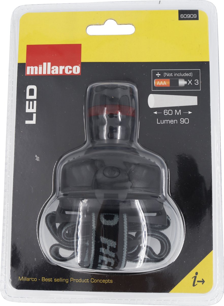 Work>It pandelampe 90 lumen, sort