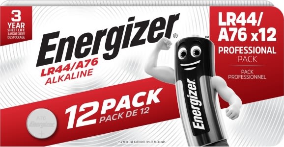 Energizer Alkaline LR44 batteri, 12 stk.