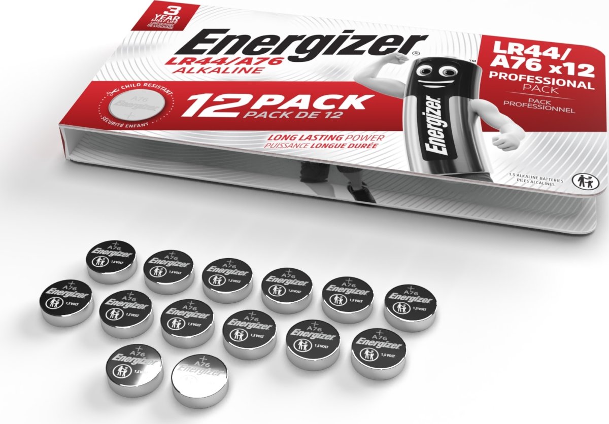 Energizer Alkaline LR44 batteri, 12 stk.