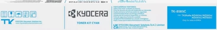 Kyocera Lasertoner, Cyan - TK-8585C, 20K