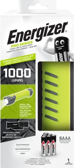 Energizer Pro-serien høj CRI-brænder, 1000lm