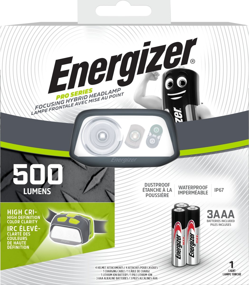 Energizer Pro-serien fokus hybridpandelampe, 500lm
