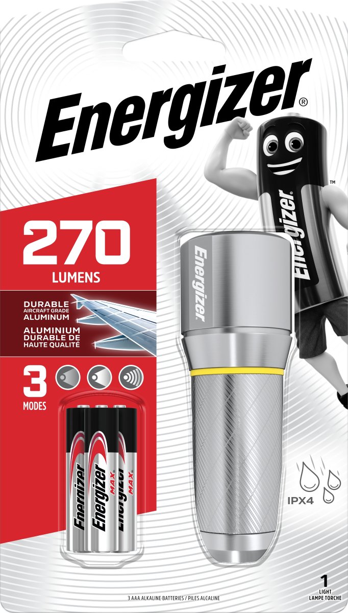 Energizer Vision LED metal lommelygte 3xAAA, 270lm