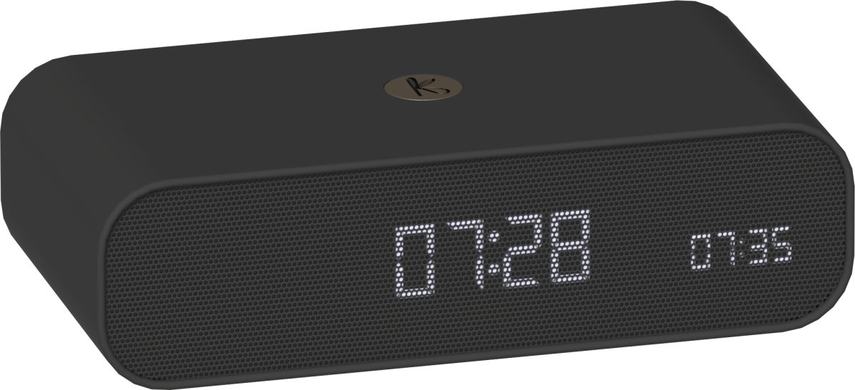 Kreafunk Wakie Vækkeur/Højtaler, sort