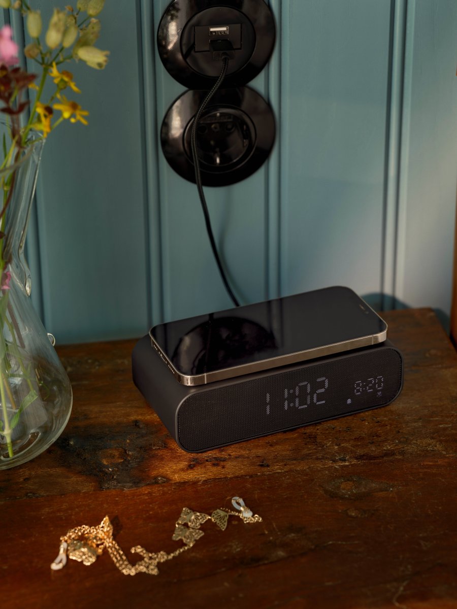 Kreafunk Wakie Vækkeur/Højtaler, sort