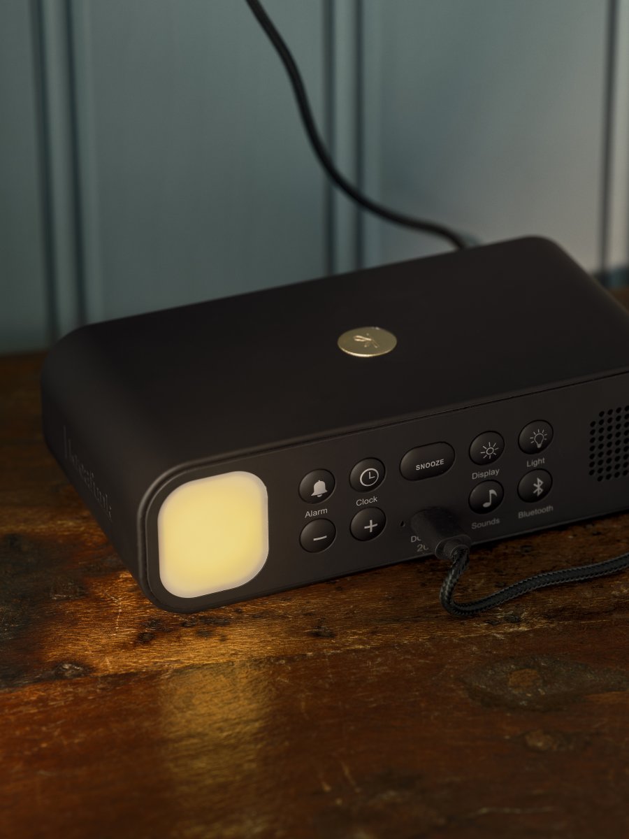 Kreafunk Wakie Vækkeur/Højtaler, ivory sand