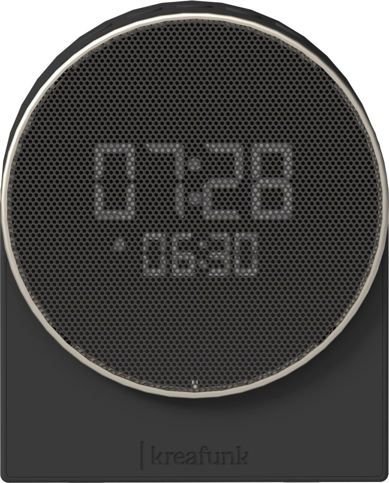 Kreafunk Ivy Vækkeur/Højtaler, sort