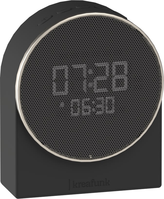 Kreafunk Ivy Vækkeur/Højtaler, sort