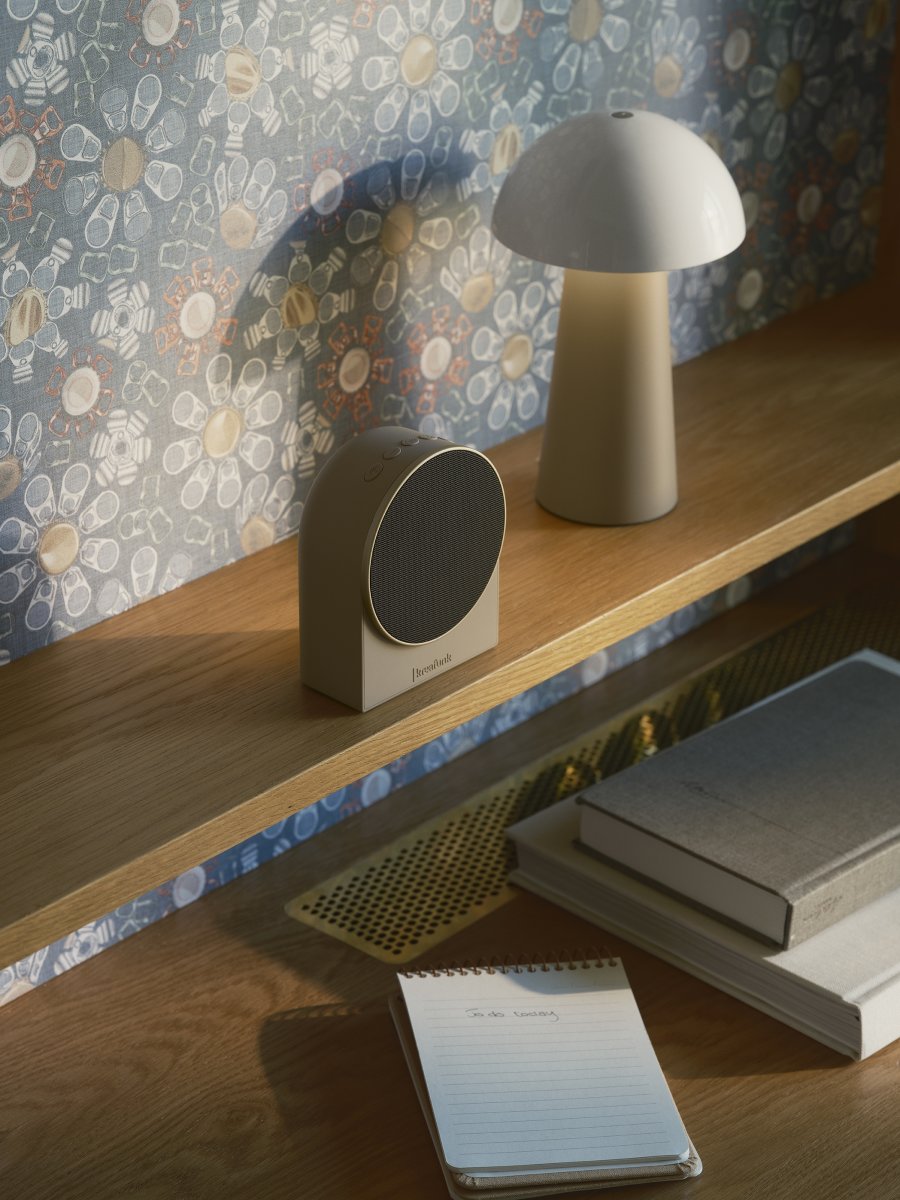 Kreafunk Ivy Vækkeur/Højtaler, ivory sand