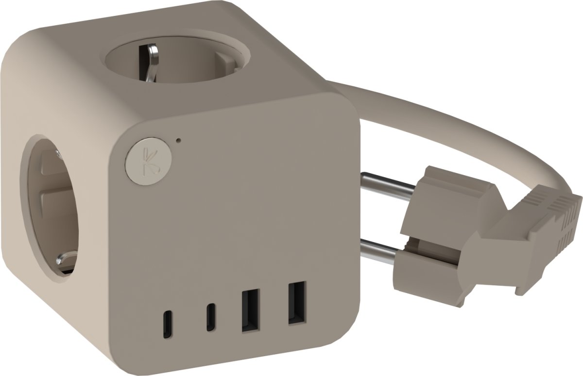 Kreafunk Ambie Wired Strømstation, ivory sand