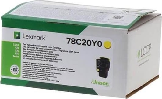 Lexmark Lasertoner, Gul - CS421 - 1.4k