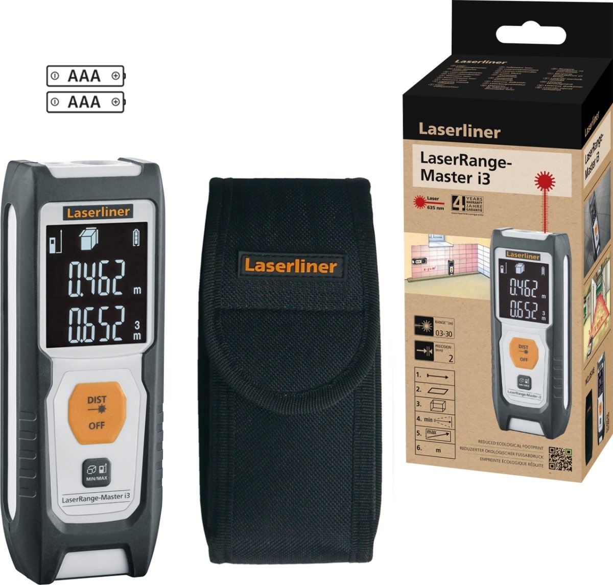 Laserliner LaserRange-Master i3 30m, afstandsmåler