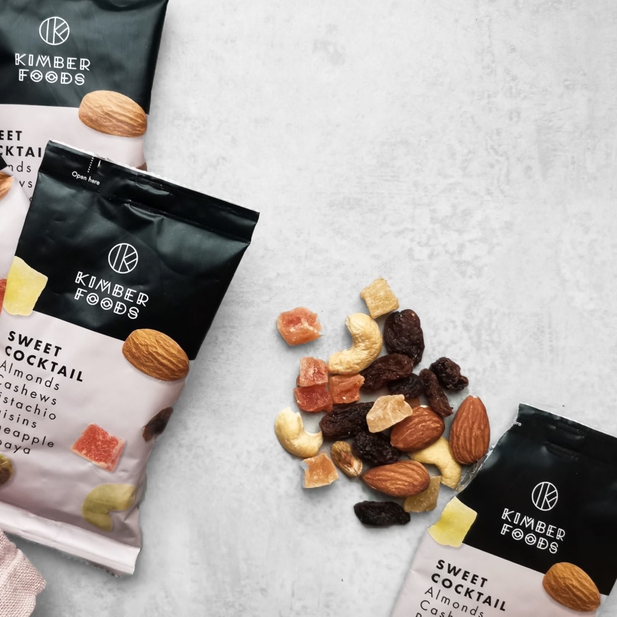 Kimber Foods Sweet Cocktail, 48 poser á 20 g