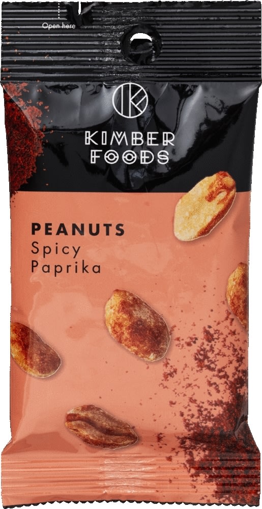 Kimber Foods Peanuts Spicy Paprika, 48 poser á 15g