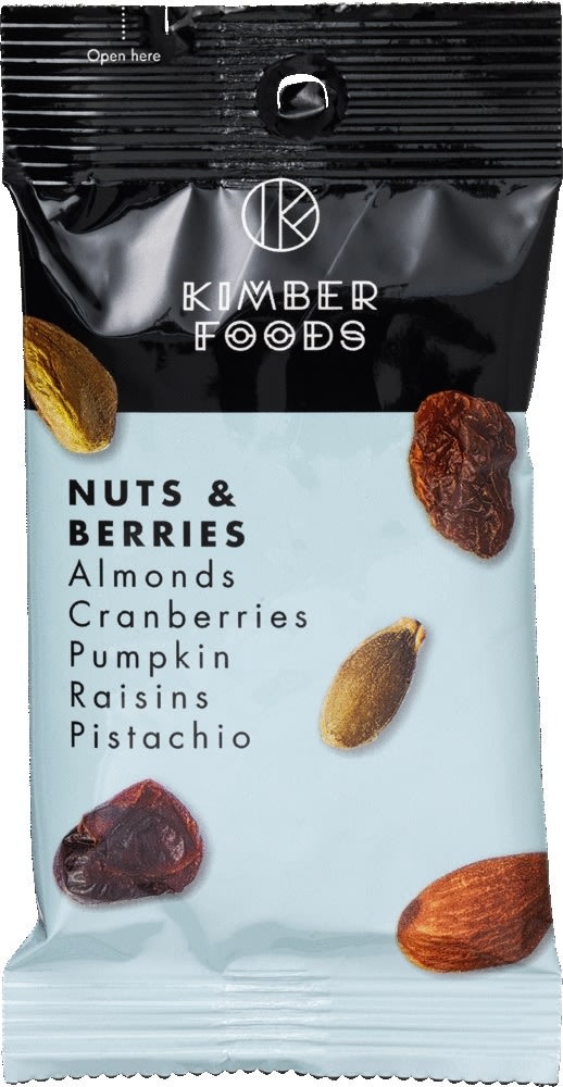 Kimber Foods Nuts & Berries, 48 poser á 20 g