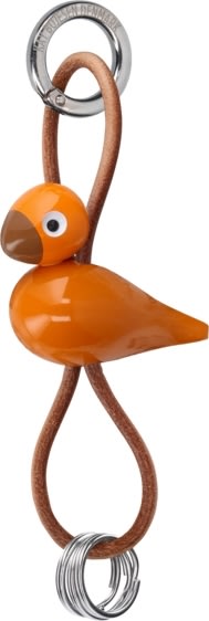 Kay Bojesen Nøglering Fugl, orange
