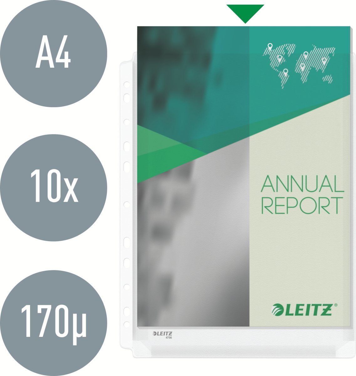 Leitz Plastlomme | A4 | Ekspanderende | 10 stk.