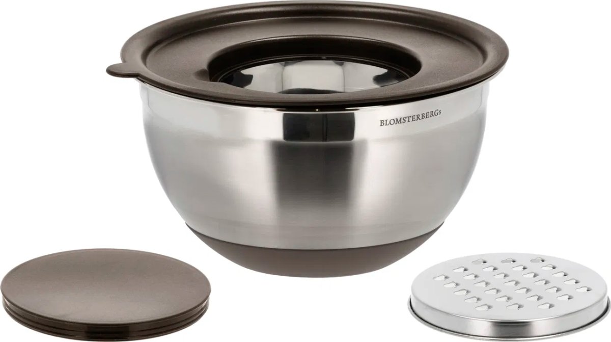 Blomsterbergs Røreskåle, 8 dele 3 + 5 liter, latte