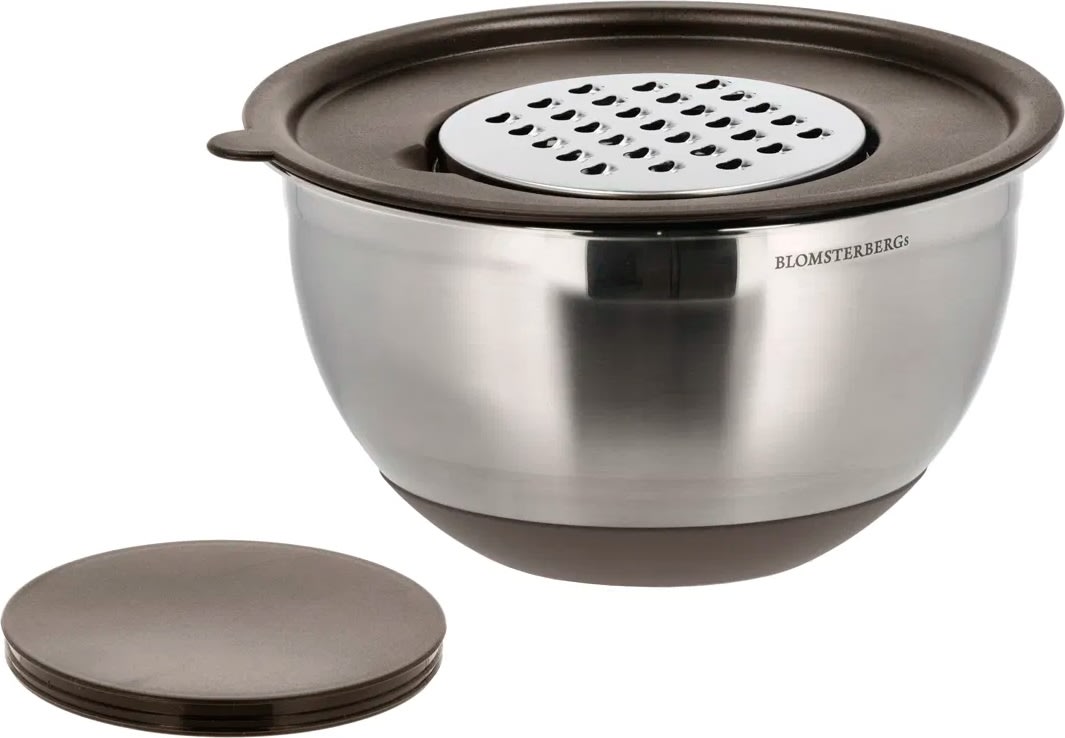 Blomsterbergs Røreskåle, 8 dele 3 + 5 liter, latte