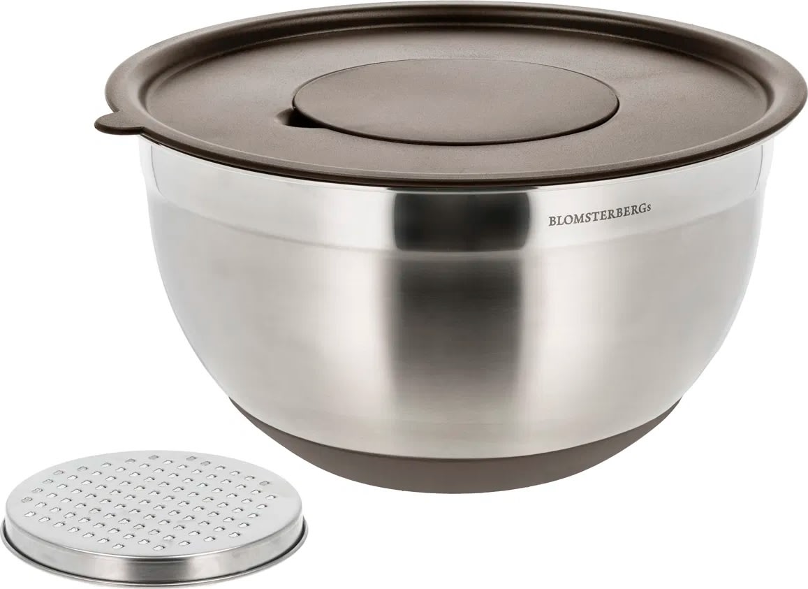 Blomsterbergs Røreskåle, 8 dele 3 + 5 liter, latte