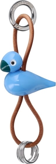 Kay Bojesen Nøglering Fugl, blå
